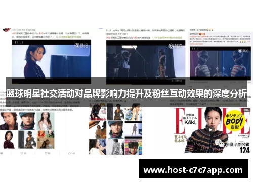 篮球明星社交活动对品牌影响力提升及粉丝互动效果的深度分析 篮球明星社交活动对品牌影响力提升及粉丝互动效果的深度分析